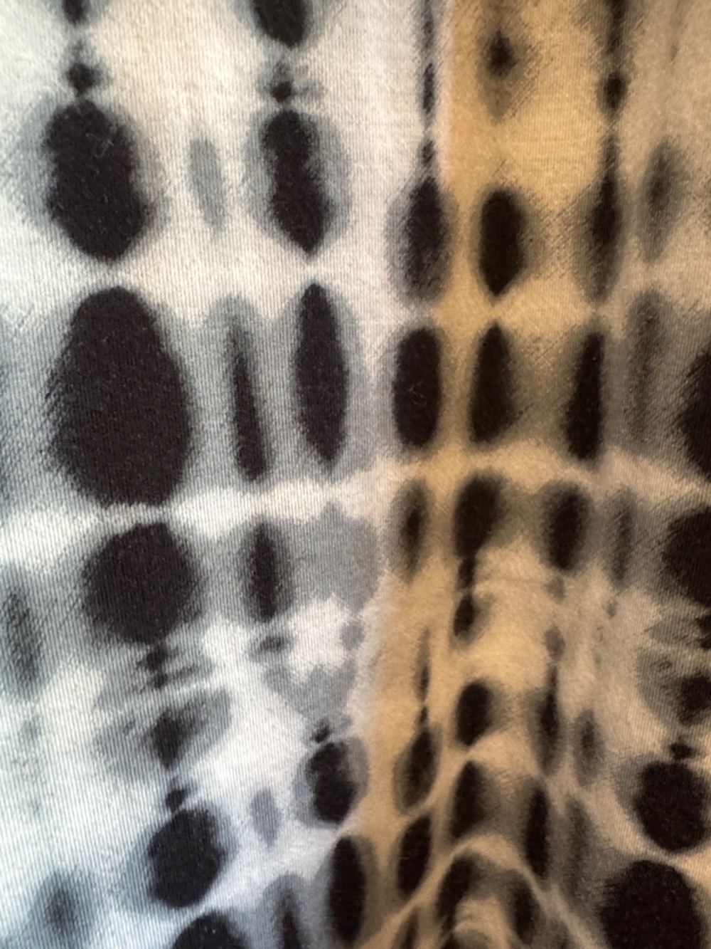 Alya Sleeveless Black & White Tie-Dye Swing Dress XS - Picture 2 of 4